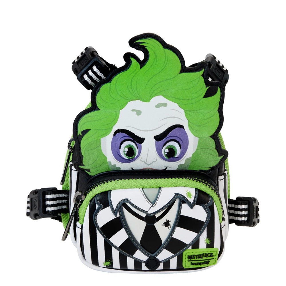 Loungefly Beetlejuice Cosplay Mini Backpack Dog Harness - Large
